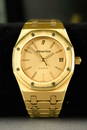 A gold automatic men's watch by Audemars Piguet 'Royal Oak', 1999 (36 mm diameter)