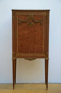 Louis XVI style cabinet with bronze fittings (145x69x39cm): Louis XVI style cabinet with bronze fittings (145x69x39cm)