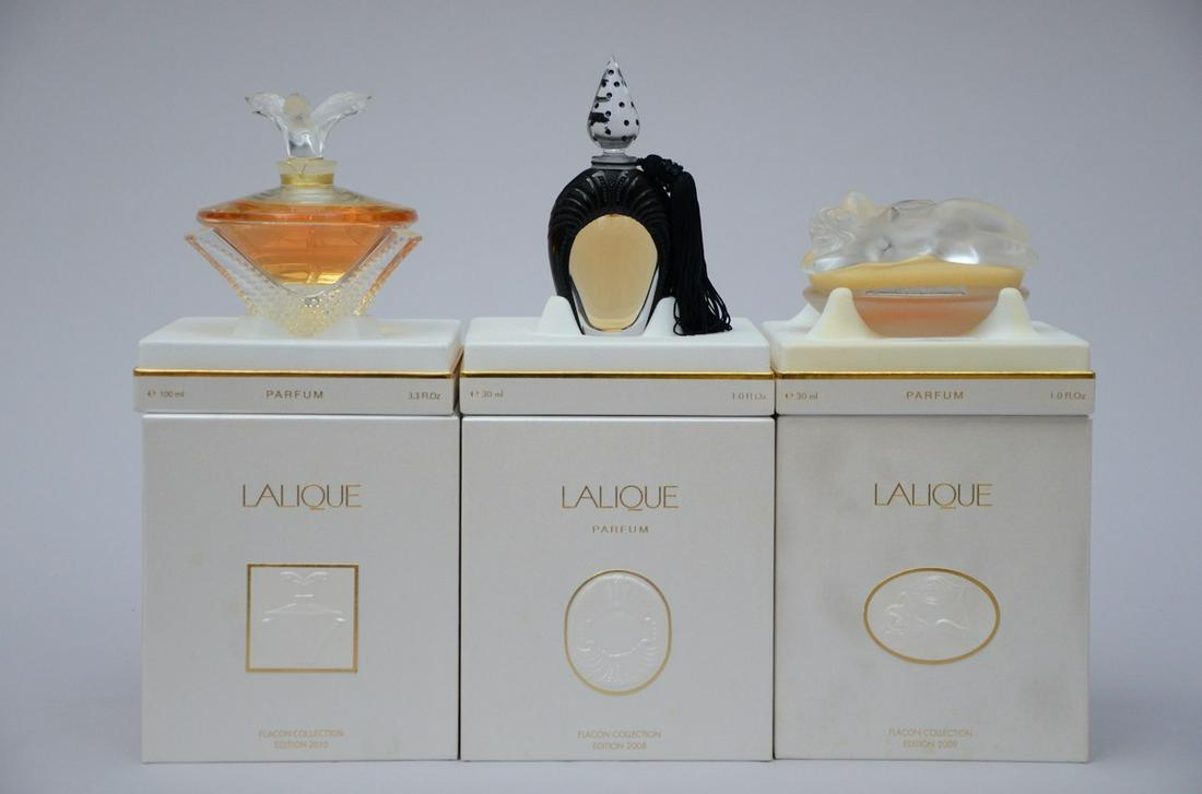 3 Lalique Perfume Bottles Limited Edition scheherazade 2008 30