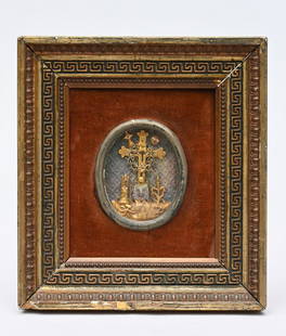 Relic 'Holy Cross', sealed (relic 8x6.5cm): Relic 'Holy Cross', sealed (relic 8x6.5cm)