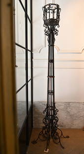 Large cast iron lantern (h296cm): Large cast iron lantern (h296cm)