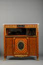 A fine Louis XVI style cupboard with bronze plaques, 19th century (120x118x38cm)