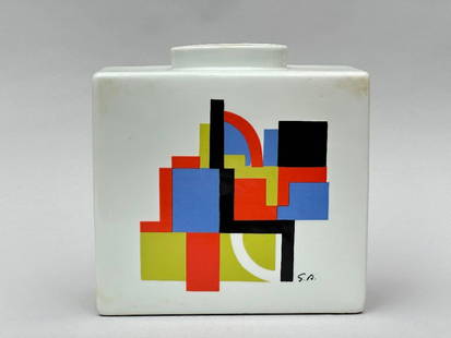 Sonia Delaunay (after): ceramic vase 'Venise' (Artcurial edition no.121): Sonia Delaunay (after): ceramic vase 'Venise' (Artcurial edition no.121)