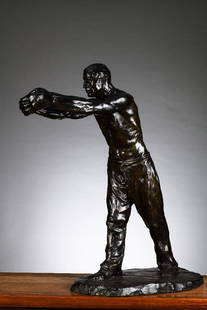 George Minne (1912): bronze statue 'the docker': George Minne (1912): bronze statue 'the docker'