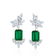 A Magnificent Pair of Colombian Emerald and Diamond Ear