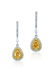 A Pair of 1.08 and 1.00 Carat Fancy Vivid Orangy Yellow