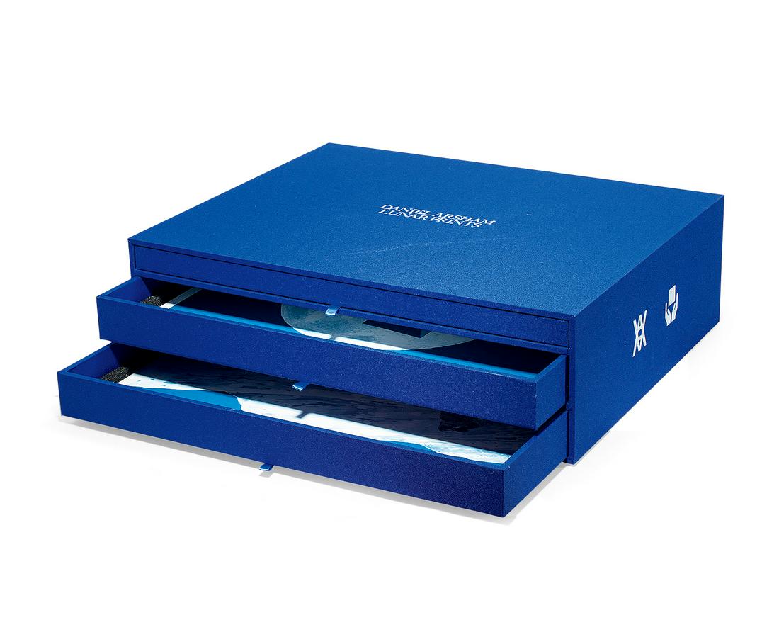 DANIEL ARSHAM (AMERICAN, B. 1980) Lunar Prints, 2021: Editioned â€˜35/ 300â€™ (bottom of the print) Accompanied with the original linen box and signed authenticity card 45.7 x 35.5 cm (18 X 14 in.)