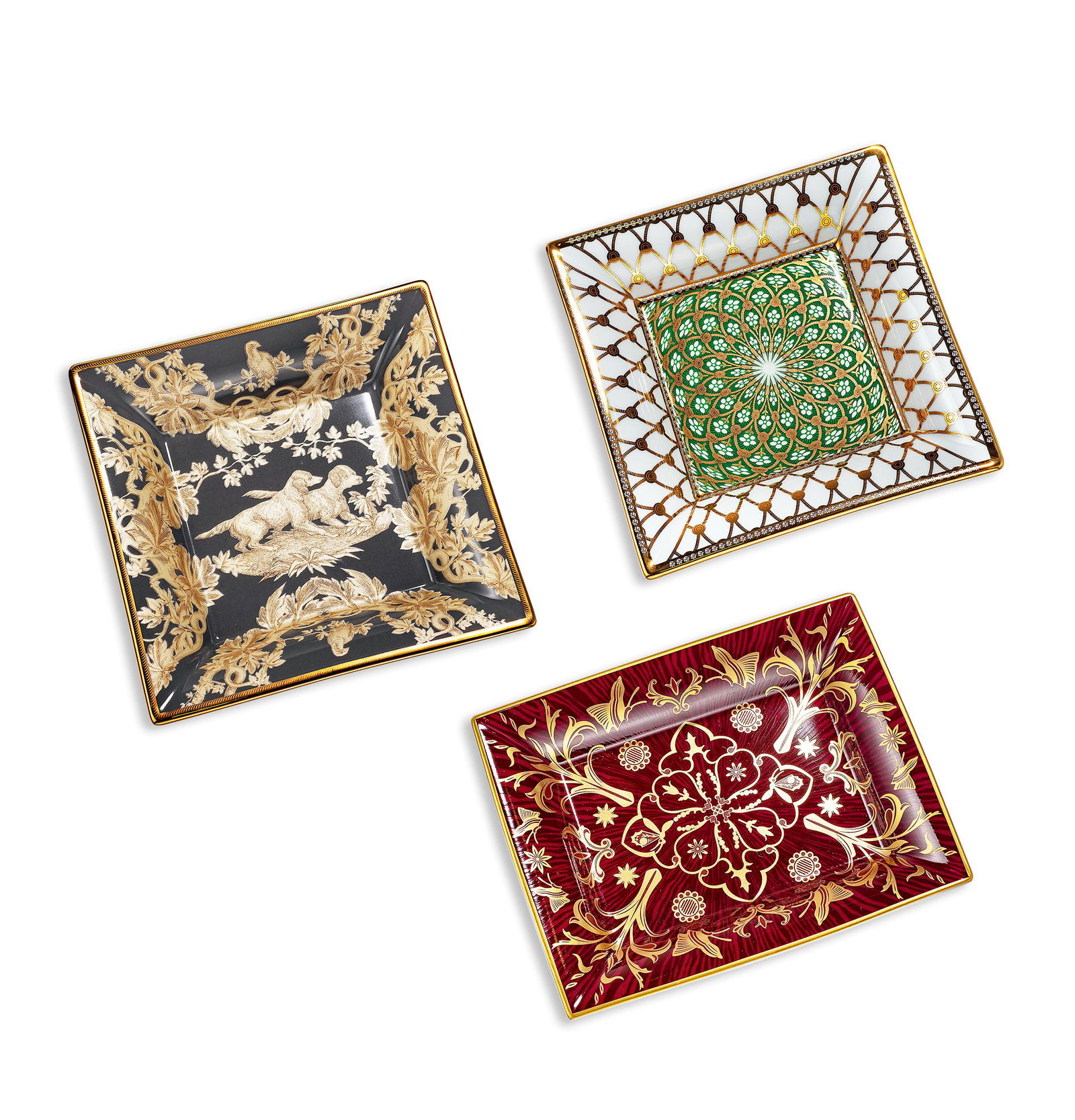 THREE LIMOGES PORCELAIN AND ENAMEL DISHES (1 of 1)