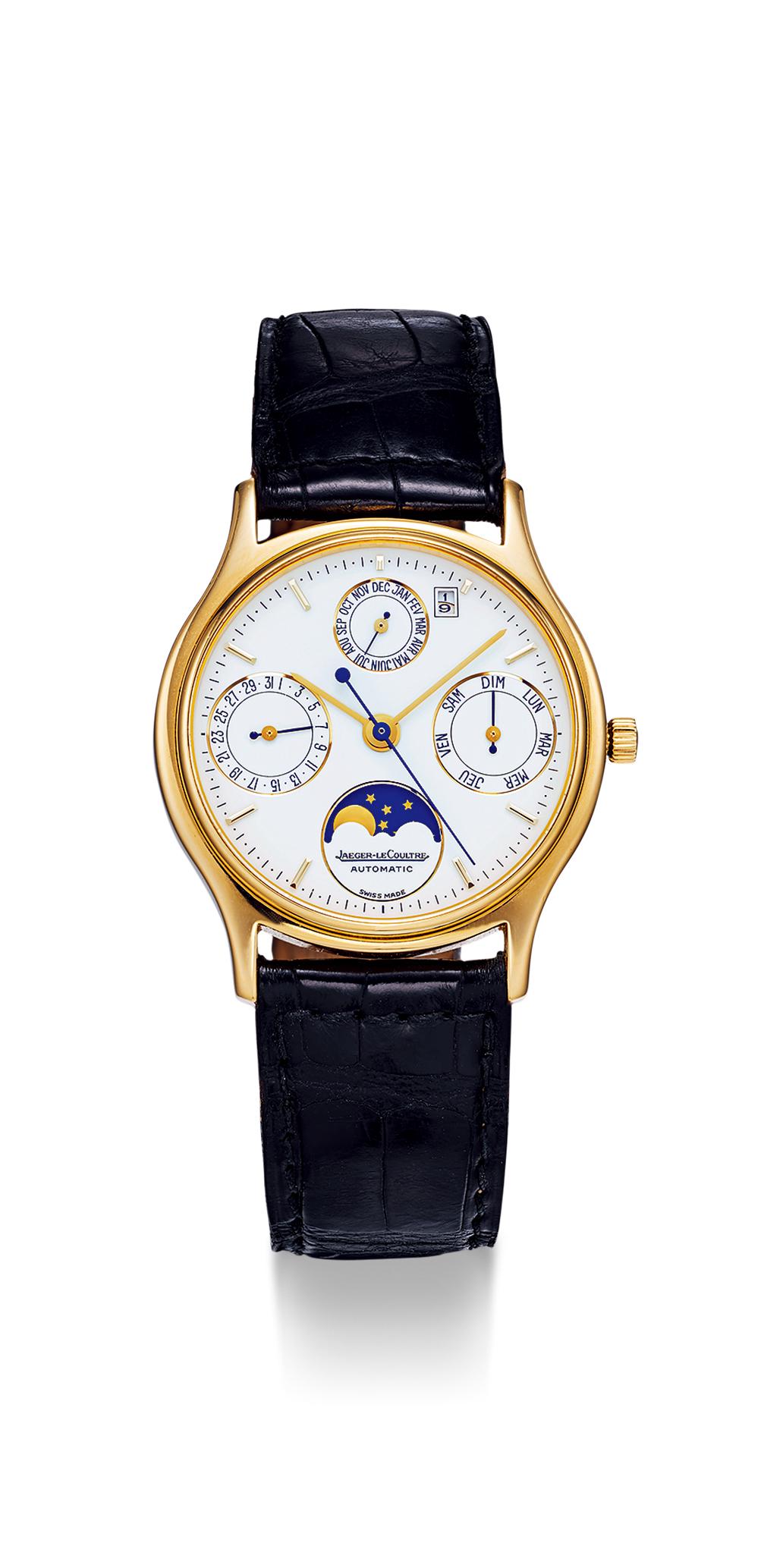 A YELLOW GOLD PERPETUAL CALENDAR AUTOMATIC WRISTWATCH (1 of 1)
