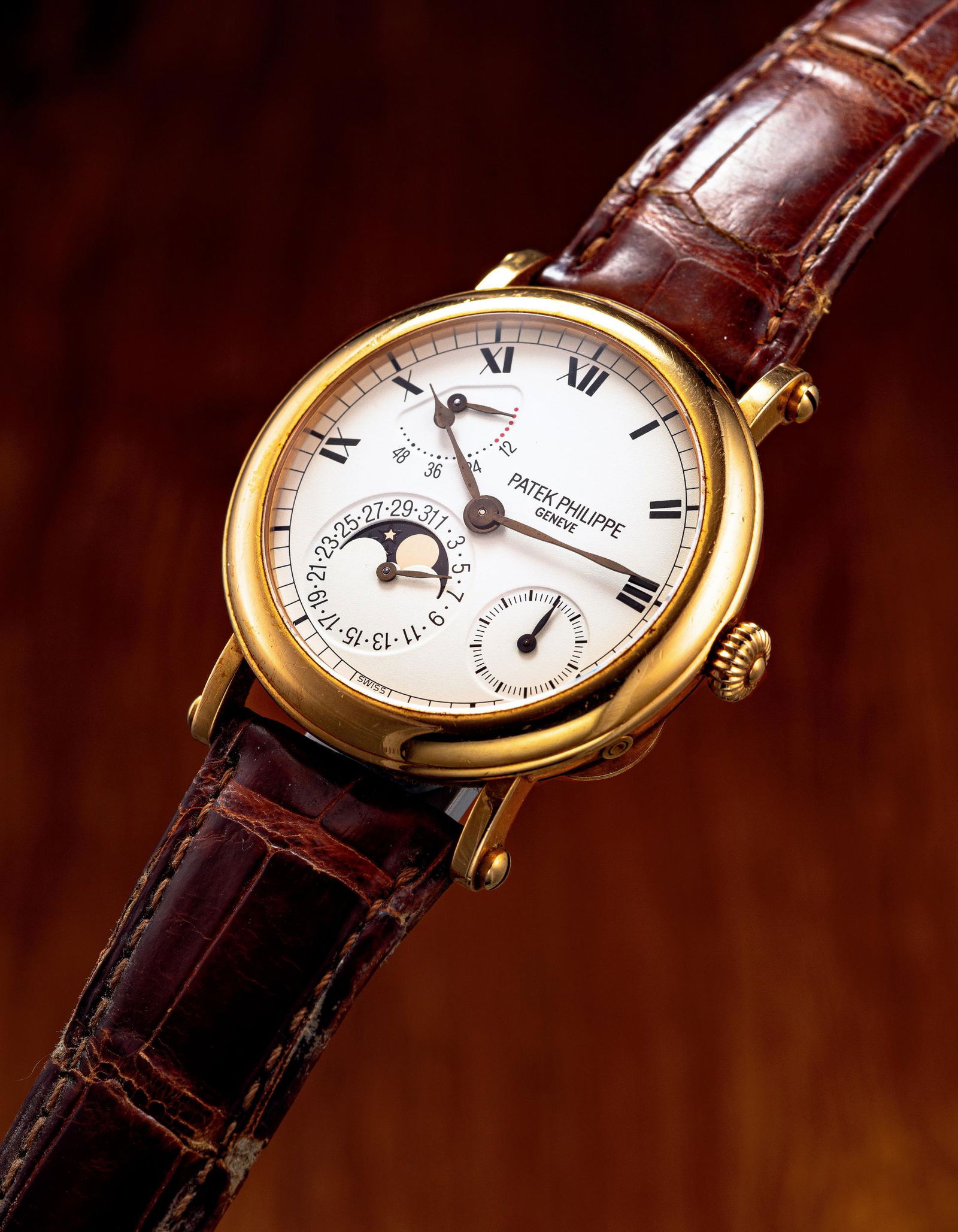 A ROSE GOLD AUTOMATIC WRISTWATCH (1 of 1)