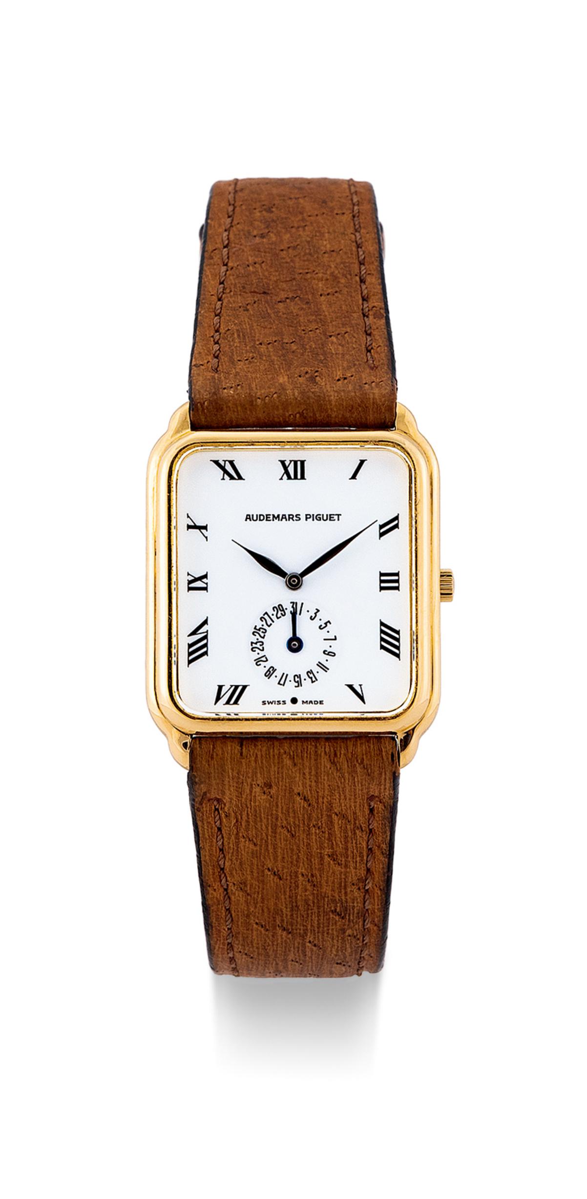 A YELLOW GOLD MECHANICAL WRISTWATCH (1 of 1)