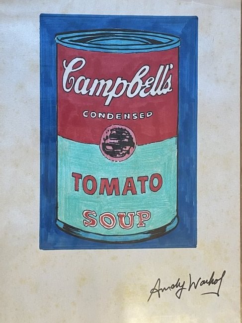 Warhol - Drawing and Watercolor Painting: Andy Warhol - Drawing and Watercolor Painting on paper, signed artwork. This is not a print, the drawing was acquired from a estate sale. It does not come with any paper work to verify its Authenticit