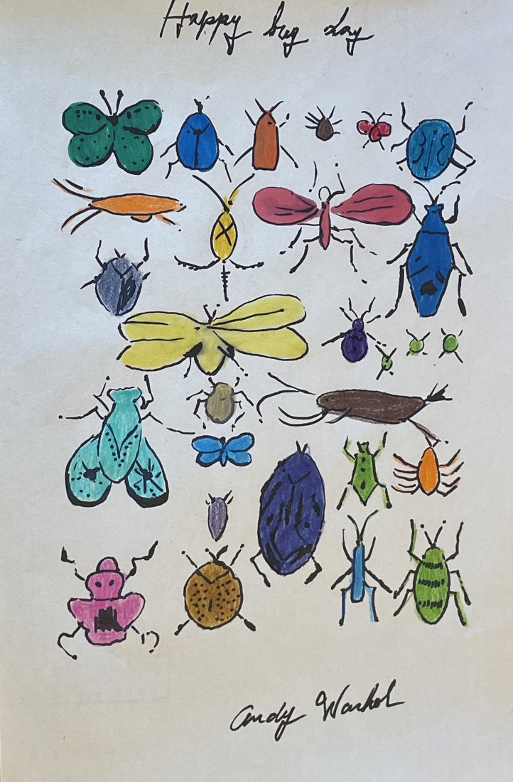Andy Warhol - Drawing Watercolor Painting (In Style Of): Andy Warhol - Drawing and Watercolor Painting on paper, signed artwork. This is not a print, the drawing was acquired from a estate sale. It does not come with any paper work to verify its Authenticit