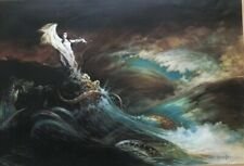 FRANK FRAZETTA Sea Witch Litho PRINT: FRANK FRAZETTA Wolfman Vintage Litho Prints that were printed in 1998. Size 23 X 15 inches. Private New York Collection. Print will be packed and shipped on a tube. No COA