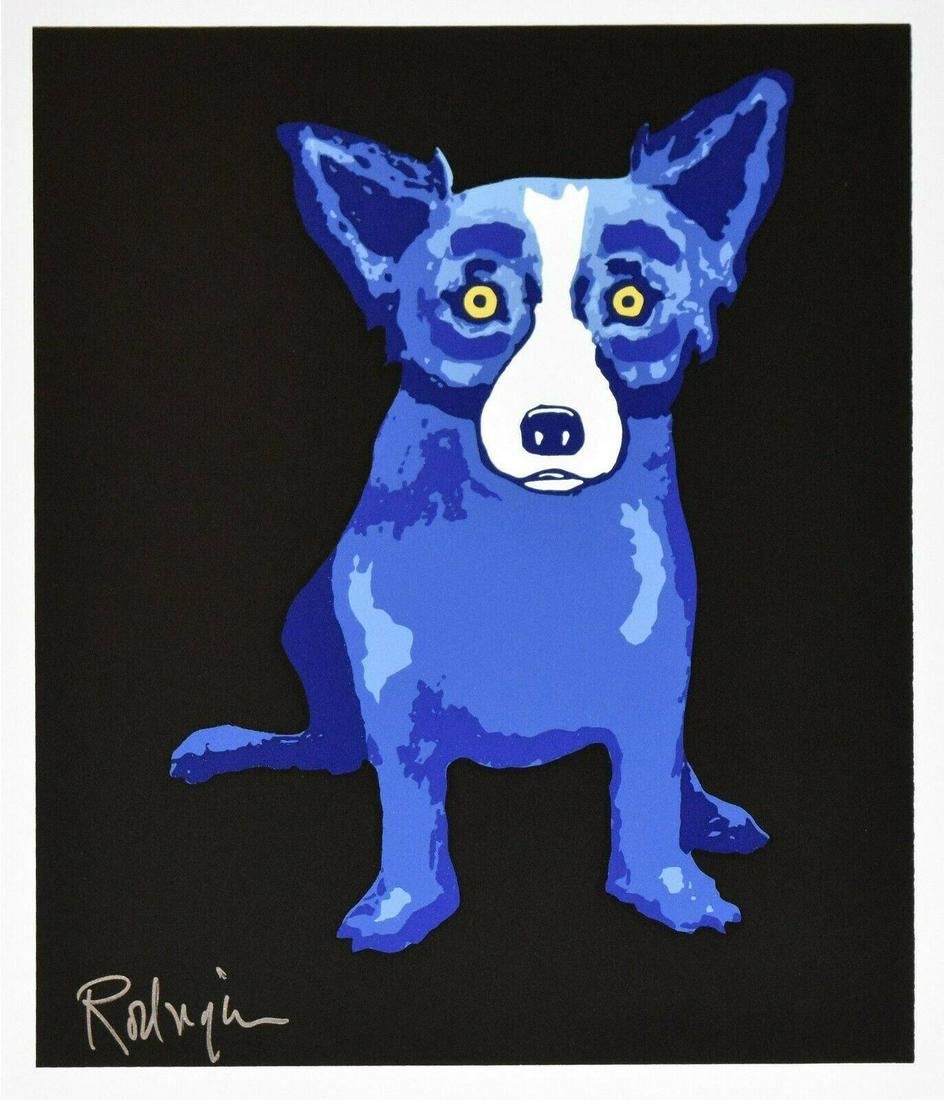 George Rodrigue Blue Dog Canvas Print (1 of 1)