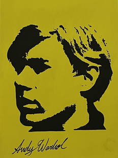 Andy Warhol - Drawing and Watercolor (In Style Of): In the Style of Andy Warhol - Drawing and Watercolor Painting on paper, signed artwork, Unframed. This is not a print, the drawing was acquired from a estate sale. It does not come with any paper