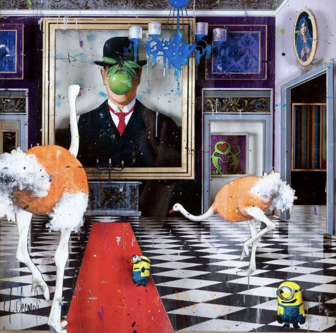 Angelo Accardi-Magritte on the Wall Canvas Print (1 of 1)