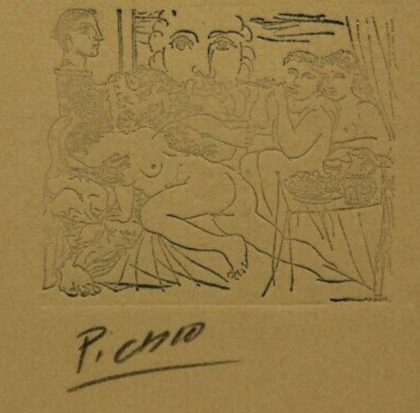 Pablo Picasso Etching Signed with Pencil. (1 of 4)