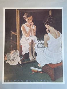Norman Rockwell 1983 Print: Norman Rockwell 1983 Sepco Print. Sizes Approximately 12 X 9 INCHES, Unframed. Rockwell is most famous for the cover illustrations of everyday life he created for The Saturday Evening Post magazine