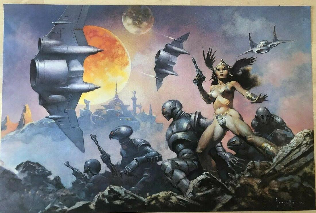 FRANK FRAZETTA  Vintage Litho Prints (1 of 2)