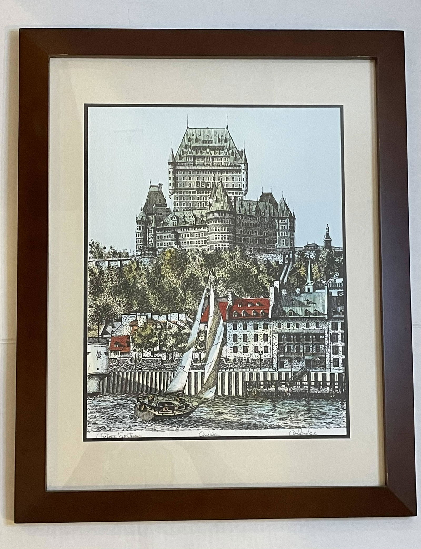 Rue de Tresor, Quebec, Watercolor on Paper (1 of 5)