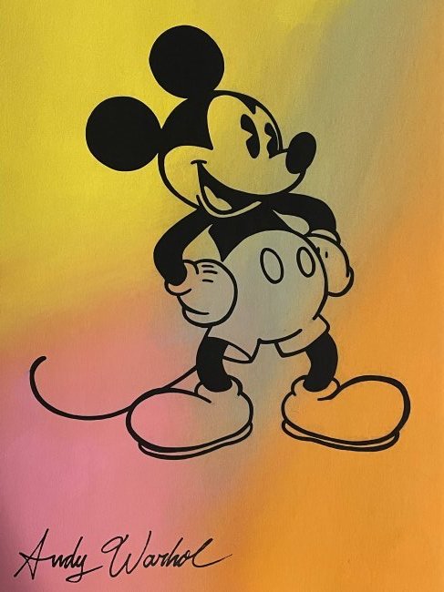 Andy Warhol Mixed Media on Paper.: Signed Andy Warhol Mixed Media on Paper. Approx Size: 11 3/4 x 8 1/2 inches. NY Collector. No Coa or Documents .Sold as is to the manner or style of the artist, Good Condition, See photos