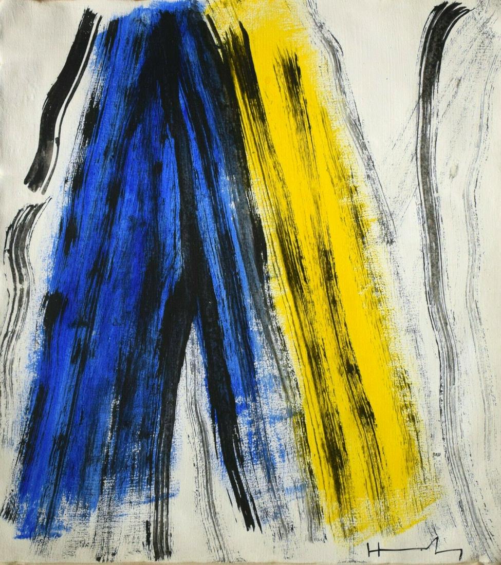 Hans Hartung, Abstract Painting On Canvas, Signed (1 of 4)