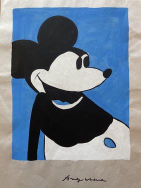 Andy Warhol Drawing and Watercolor (In Style Of) (1 of 2)