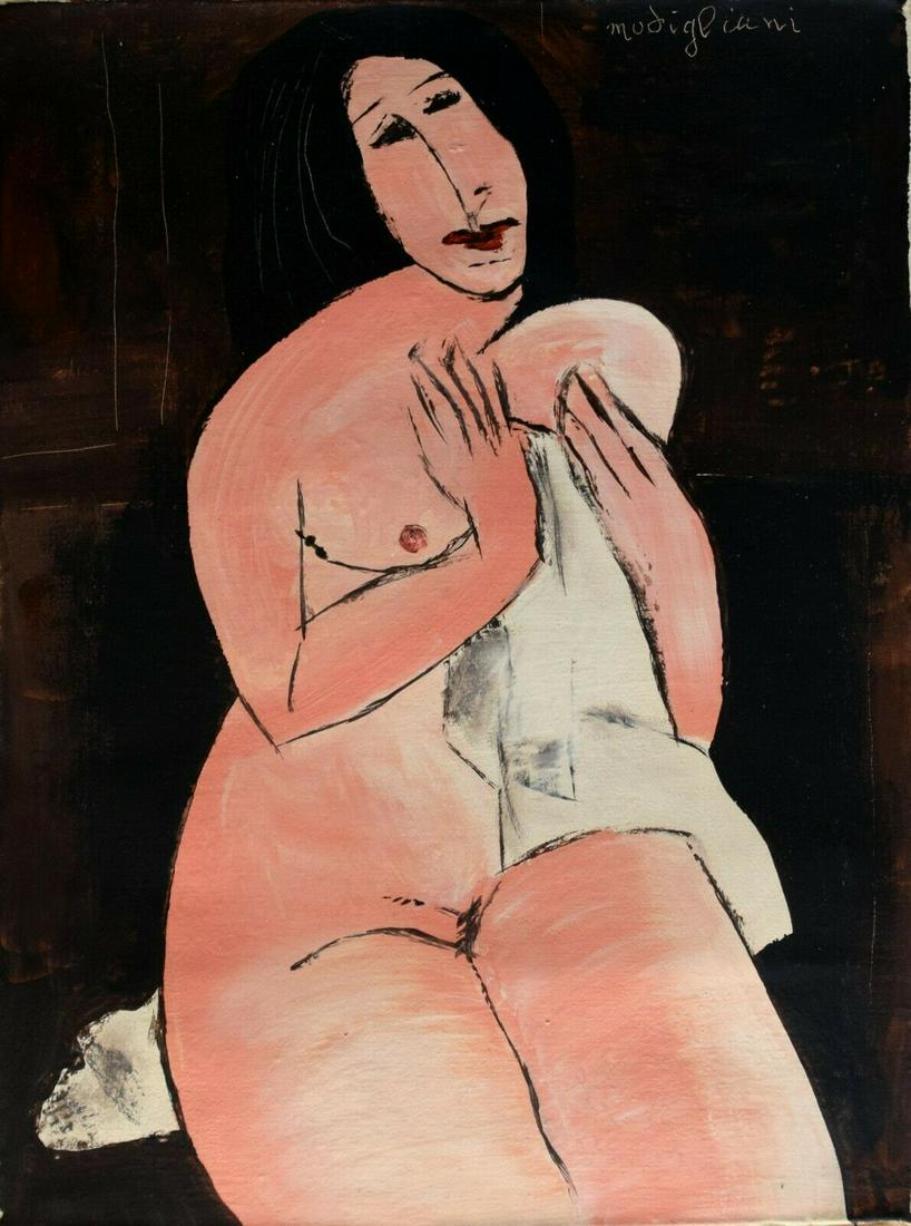 Abstract Painting Signed Modigliani (1 of 4)