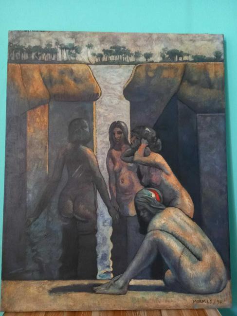 ARMANDO MORALES -OIL PAINTING ON CANVAS (1 of 3)