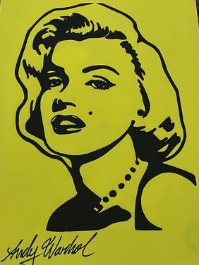 ANDY WARHOL WATERCOLOR PAINTING (1 of 2)