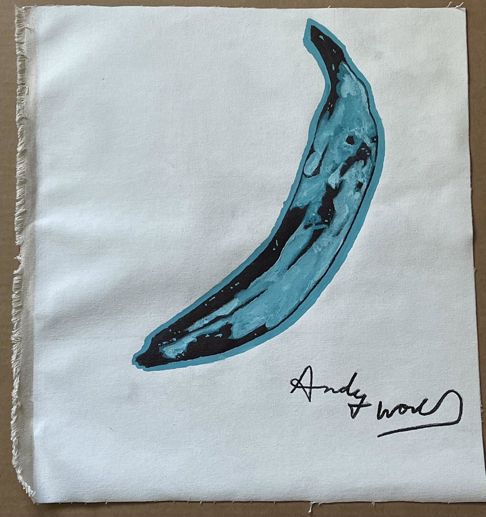 Andy Warhol, Abstract Painting on Canvas Signed: In the Style of Andy Warhol, 20th Century Modern Oil Painting on Canvas. Measures Approx. 20 x 18 inches. No COA, No supporting papers, sold in the manner of, as is.