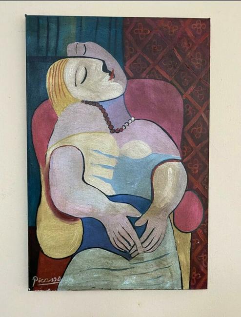 PABLO PICASSO OIL PAINTING ON CANVAS (1 of 2)