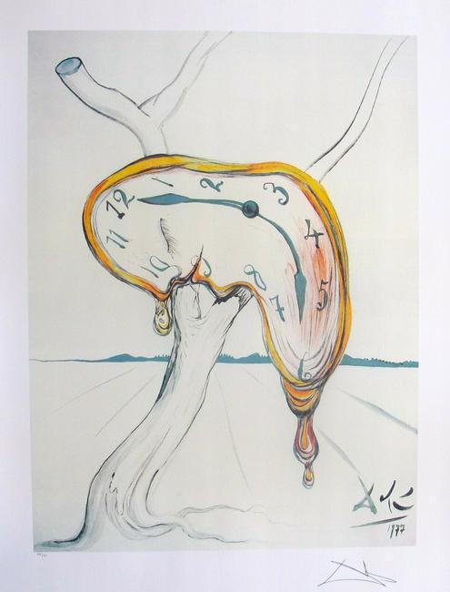 Salvador Dali Lithograph: Salvador Dali lithograph, This piece is a facsimile signed, Numbered from an edition of 500. Image measures 22" x 17". Paper with border measures 26" x 20". Made on archival quality paper.