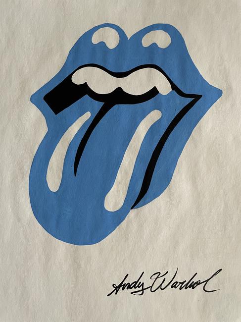 Signed Andy Warhol Mixed Media on Paper.: Signed Andy Warhol Mixed Media on Paper, Stamp on verso inscribed Authorized by the Andy Warhol Foundation. Size Approx Size: 11 3/4 x 8 1/2 inches. NY Collector. No COA or Documents. Sold as is to th