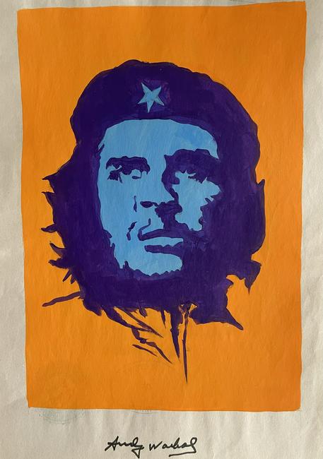Signed Andy Warhol Mixed Media on Paper: Signed Andy Warhol Mixed Media on Paper, Stamp on verso inscribed Authorized by the Andy Warhol Foundation. Size Approx Size: 11 3/4 x 8 1/2 inches. NY Collector. No COA or Documents. Sold as is to th
