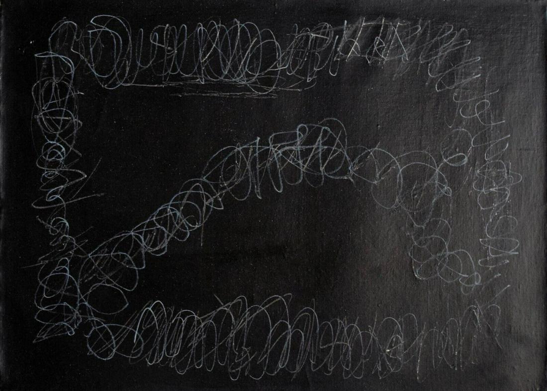 Abstract Canvas Signed On Back Cy Twombly, 20th Century Modern Art (1 of 3)