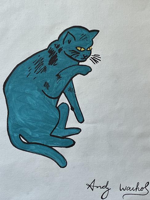 Andy Warhol, Abstract Painting on Canvas Signed (1 of 2)