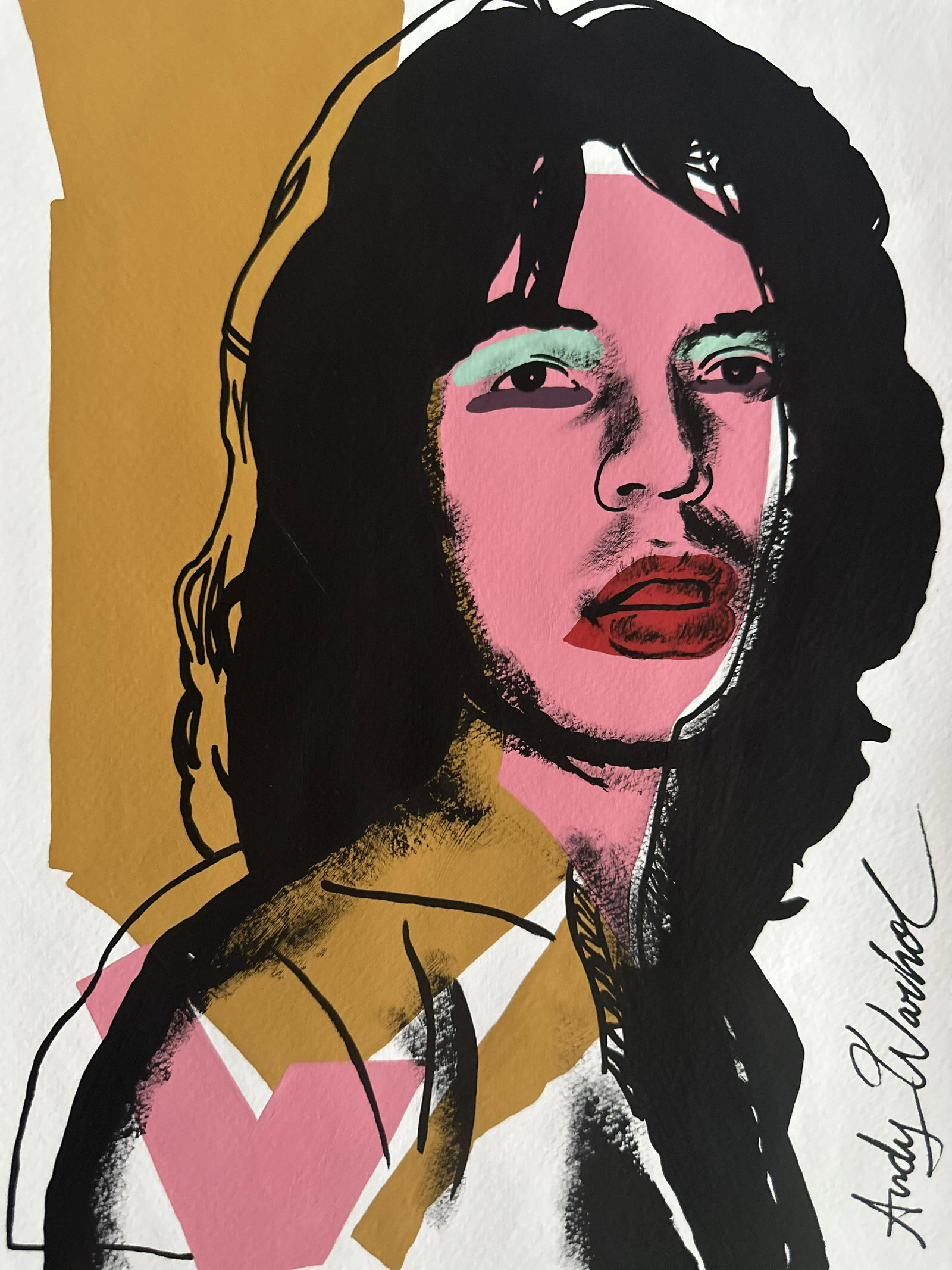 Andy Warhol Mixed Media on Paper: Andy Warhol Mixed Media on Paper. Approx Size: 11 3/4 x 8 1/2 inches. NY Collector. No COA or Documents.