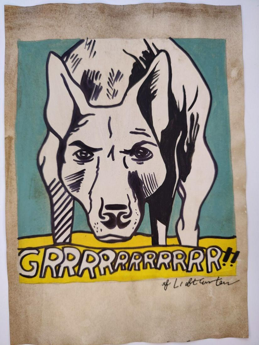 Roy Lichtenstein- Mixed Media on Paper (1 of 2)