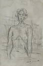 Alberto Giacometti mixed media Drawings on paper