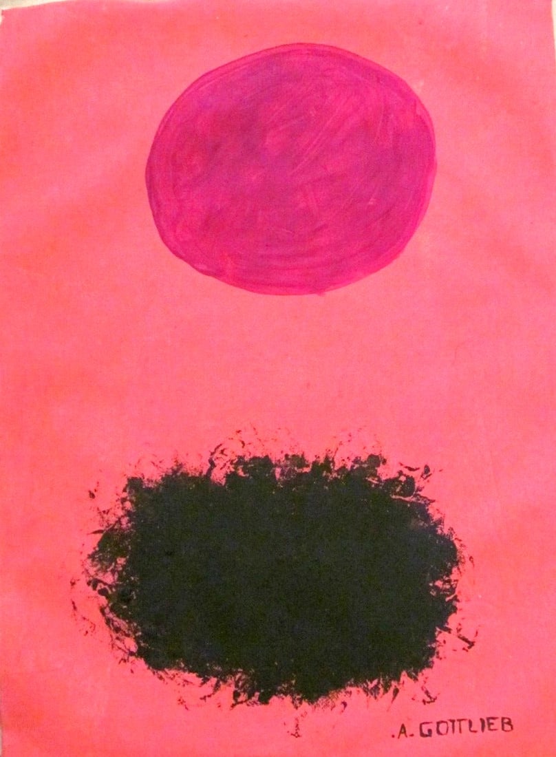 Abstract Acrylic Canvas - Adolph Gottlieb, 20th Century Modern Art (1 of 3)