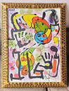 MIRÃ“ OIL on Canvas Painting