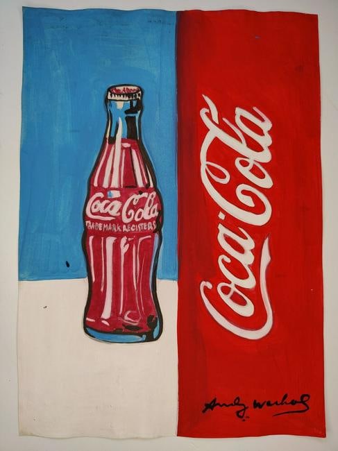 Andy Warhol - Drawing and Watercolor Painting on paper: Andy Warhol - Drawing and Watercolor Painting on paper, signed artwork. This is not print; the drawing was acquired from an estate sale. It does not come with any paperwork to verify its Authenticity.