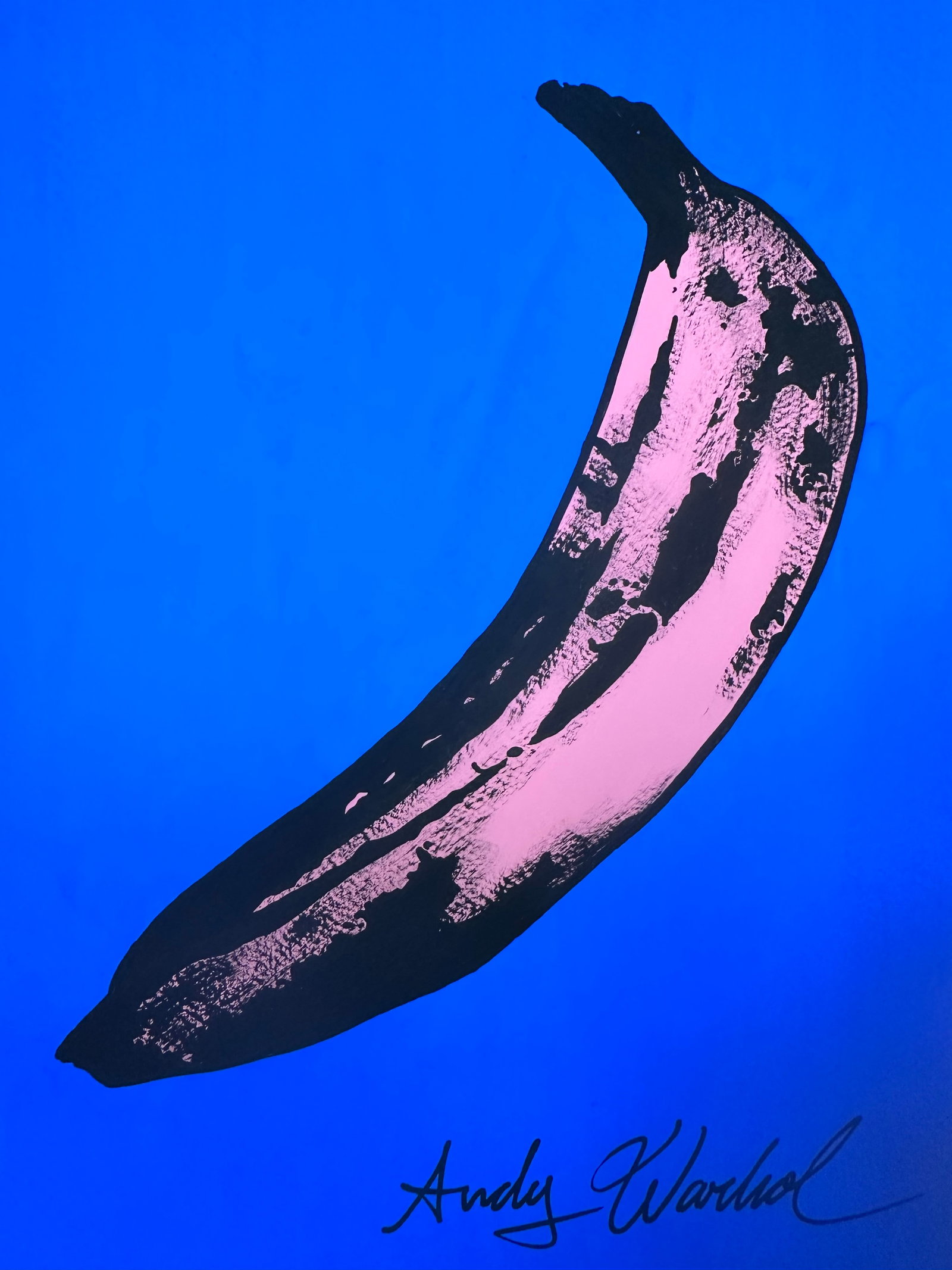 Andy Warhol Mixed Media on Paper: Andy Warhol Mixed Media on Paper, Stamp on verso inscribed Authorized by the Andy Warhol Foundation. Size Approx Size: 11 3/4 x 8 1/2 inches. NY Collector. No COA or Documents. Sold as is to the manne