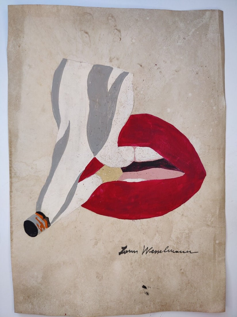 Tom Wesselmann Mixed Media on Paper (1 of 2)
