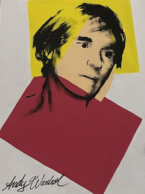 Andy Warhol - Drawing and Watercolor Painting on paper: In the Style of Andy Warhol - Drawing and Watercolor Painting on paper, signed artwork, Unframed. This is not print, the drawing was acquired from an estate sale. It does not come with any paperwork t