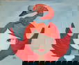 Modern Abstract Oil Painting on Canvas.
