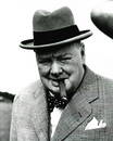 Black and White Winston Churchill Photo