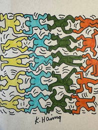 Keith Haring- Drawing Mixed Media on Paper